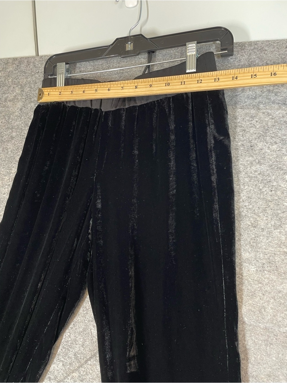 Theory Black Silk Blend Velvet Jogger Pull On Pants Small Luxe Lounge Tapered - Picture 6 of 14